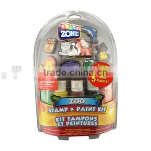 8 Multi-Sized Animal Stamps and Paint for Kids Funny Toys thumbnail-6