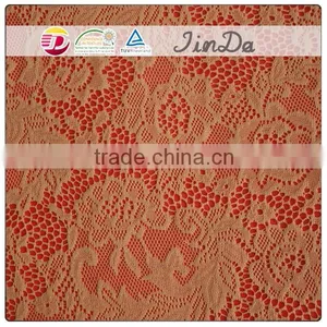 Durable Popular Brown Lace Fabric for Women Dressing thumbnail-1
