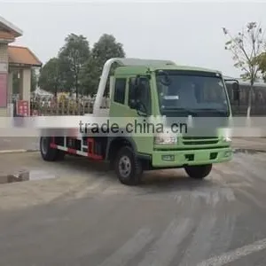 HOT SALE FAW Road Towing Truck Heavy Wrecker With Flat Low Bed thumbnail-1