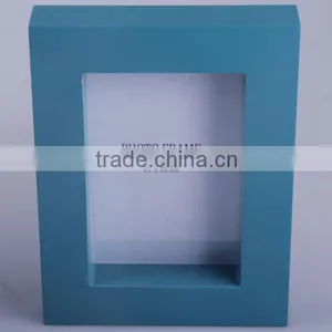 2014 Hot Sale 4*6" MDF Photo Frame With The Blue Colour thumbnail-1