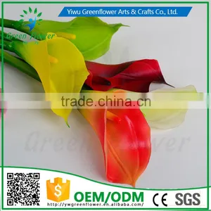 2016 PVC Calla Lily Artificial Flowers Real Touch Home Decorative Flowers Wreaths Flowers Gift for Wedding Party Decoration thumbnail-3