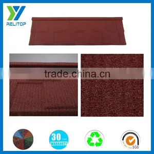 Strengthen Shingle Stone Coated Metal Roof Tile 1320*420*0.4mm (al-zn Steel) thumbnail-1