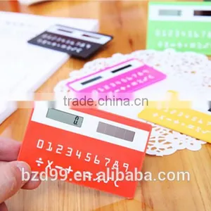 Promotional Gift Solar Power and Card Shape Mini Scientific Calculator / Electronic Gift Logo Custom Printed OEM Manufacturer thumbnail-4