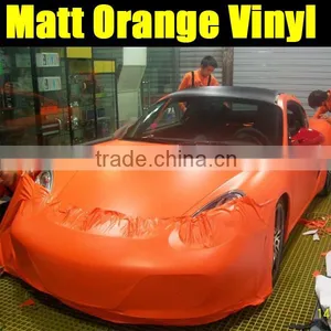 Newest Best Selling High Quality Matt Orange Color Car Body Vinyl thumbnail-1