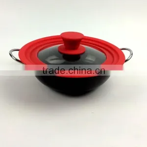 Universal Deckel,glass Pot Lids,Silica Gel Glass Cover,Pot Lids,General Glass Cover ,silicone Pan Cover thumbnail-6