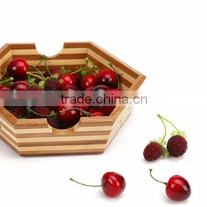 Bamboo Handicrafts Creative Hexagonal,Candy Bowl,Cool Fruit Bowl thumbnail-1