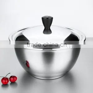 Dinnerware Heat Resistant Stainless Steel Bowl With Lid as Seen on tv thumbnail-3
