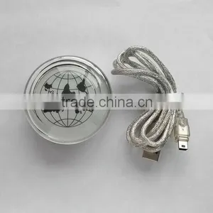 Globe Usb Hub With Colorful LED Light for Advertising thumbnail-1