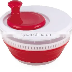 Food Grade Easy Use Vegetable Tools OEM Collapsible Salad Spinner thumbnail-5