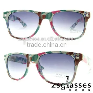 2012 Cheap Promotion Frame/Sunglasses/eyewear Factory Custom Lens Fullcolormirror Sunglasses Printing Logo OEM thumbnail-1