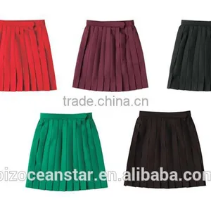 Lovely Colorful Casual Summer Pleated School Skirt for the Girl Students Girls Skirts thumbnail-2