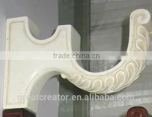 Distress White Decorative Drapery Hardware Drapery Accessories Brackets For Curtain Rods thumbnail-1