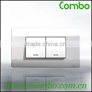 2 Gang 1 Way Wall Lamp Rocker Switch thumbnail-2