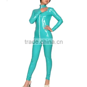 Coated Unisex Sexy Skin Punk Romper Full Bodysuit Catsuit Jumpsuits Clubwear Stripper Cosplay Halloween Zipper Multicolor thumbnail-5