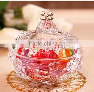 Home Decorative Crystal Glass Candy Pot thumbnail-1