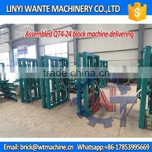 WANTE BRAND QT4-24 Block Making Machine Assembled Deivering to Customer Make More Money thumbnail-2