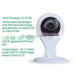 RJ45 100M / 1000M Base-TX Support Video Storage Smart WIFI IP Camera Can Learn Alarm Sensors thumbnail-5
