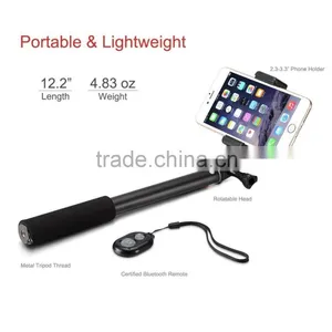 Bluetooth Selfie Stick Monopod With Tripod Stand for IPhone and Android thumbnail-4