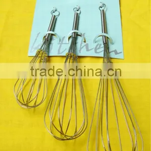 New Design Mini Cooking Utensils Cute Metal Egg Whisk Whisk thumbnail-1