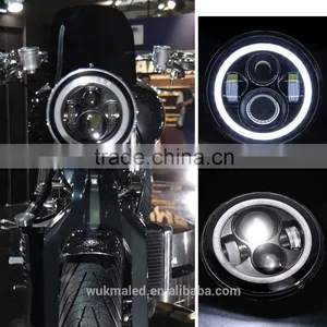 7inch Motorcycle LED Headlight Install For Harley Davidson Hi/Lo Beam Lamp Light thumbnail-1