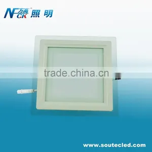 Hot Sale Wholesale Square Glass LED Panel Ceiling Mount Light 12W thumbnail-1
