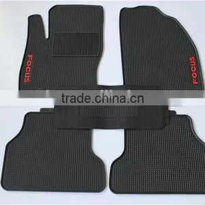 Universal Fit 5-Piece Heavy Rubber Floor Mat Set - Diamond Style (Black) FOR FORD FOCUS thumbnail-2