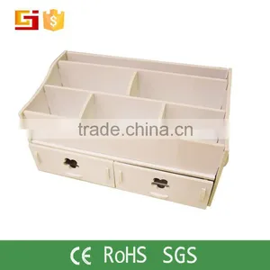 Cosmetic Storage Box DIY Makeup Desk Organizer Stationery Cute Case thumbnail-5