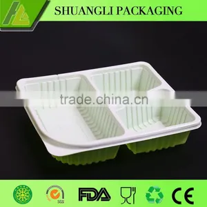 3 Compartment Plastic Bento Lunch Box on Sale thumbnail-2