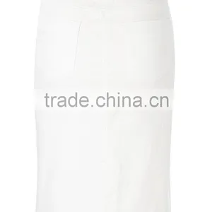2015 Latest Women Fashion White Demin Skirt thumbnail-4