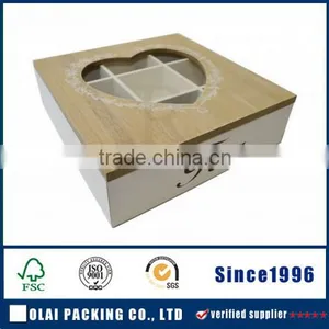 Luxury Matte White Lacquer Finish Wooden Tea Bags Tray thumbnail-1