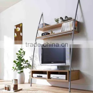 TV Stand With MDF Shelving and Metal Tube thumbnail-1