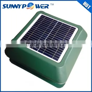 New Square 12 Inch With Battery Solar Attic Fan and Portable Exhaust Fan thumbnail-1