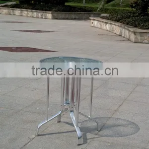 Aluminum With Glass Dining Table for Sales YT40B thumbnail-6