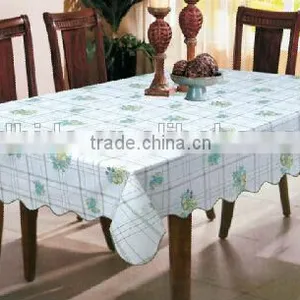 Vinyl With Flannel Backing Table Cloth for Home Supplies, Wholesale Price for Table Cloth thumbnail-5