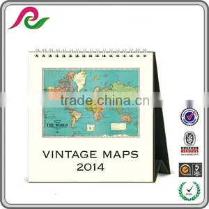 2014 Vintage Maps Creative Desk Calendar In China thumbnail-1