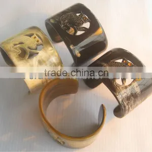 Horn Jewelry, Horn Cuff Bracelet, Horn Bangle, Horn Bracelet thumbnail-1