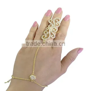 New Hot Retro Style Full Finger Armor Joint Knuckle Hollow Out Ring thumbnail-3