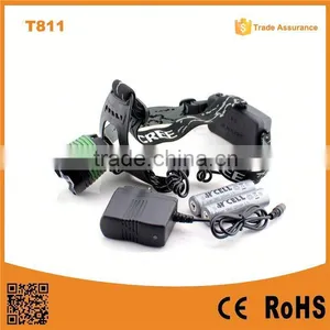 T811 New XML T6 10w LED Head Lights Lamp Camping&hiking 10w t6 Led Zoom Headlamp thumbnail-1