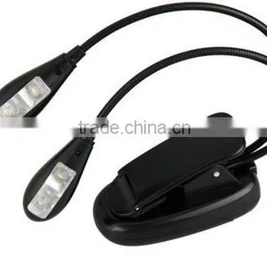 Flexible LED Booklight With Clip For EBook Computer Reading Light With 4 LED Bulb thumbnail-3