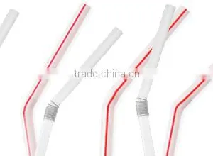 Blue Plastic / Drinking Straws / Spoon Straw. thumbnail-3