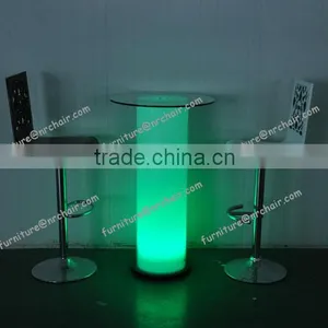Shanghai Wholesale Nightclub Acrylic Led Bar Round Table thumbnail-1
