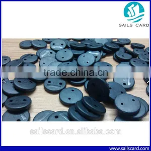 HF Washable Rfid Laundry Tag With Two Holes for Laundry Shop thumbnail-2