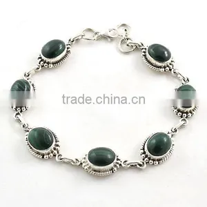 925 Silver Bracelet Malachite Jewelry Sterling Silver Jewelry Wholesale Ebay Jewelry Fashion Bracelet thumbnail-2