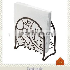 Metal Antique Leaf Shaped Napkin Holder thumbnail-1