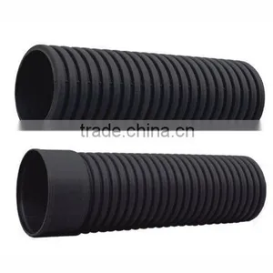 HDPE Double Wall Pipe Large Diameter Hdpe Corrugated Drainage Pipe thumbnail-1