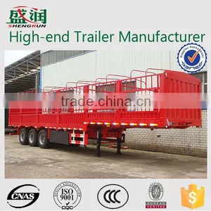 60T 3 Axle Animals Transport Semi Trailer /truck Stake Semi Trailer thumbnail-1