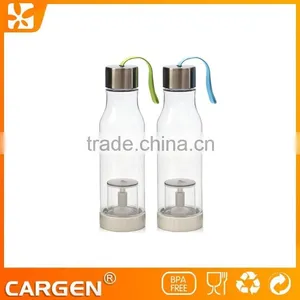 OEM Clear Plastic Sport Tea Filter Water Bottle thumbnail-3