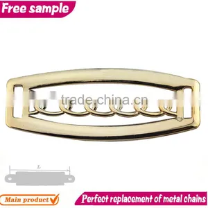 Twinkling Round Series Gold Color Ladies Shoe Chain Ornament thumbnail-1