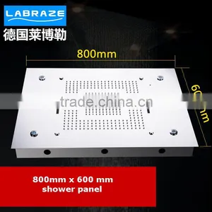 LABRAZE LE800600 Shower Panel With LED Light and Cold and Hot Water Faucet thumbnail-4