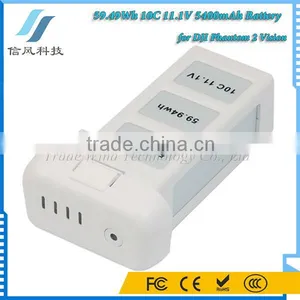 5400mAh for DJI Phantom 2 Vision Battery 59.49Wh 10C 11.1V Longer Flight Time thumbnail-1